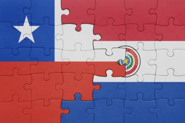 Paraguay 'ın renkli ulusal bayrağı ve Arjantin bayrağı. konsept