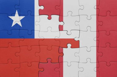 Peru 'nun renkli ulusal bayrağı ve Arjantin bayrağı. konsept