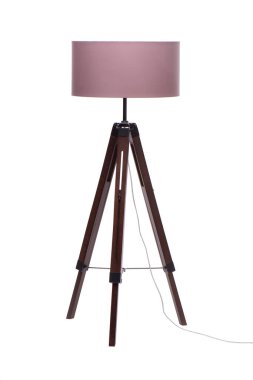 Masa lambası beyaz arka planda izole edilmiş. Kırpma yolu dahil.