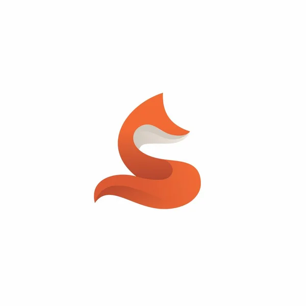 Fox Logo Vektör Llüstrasyonu Fox Simgesi Tasarımı — Stok Vektör