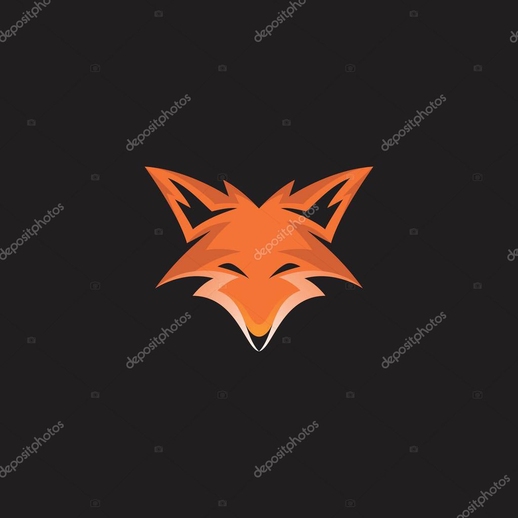 Illustration Fox Vector. Fox Logo Simple. Fox Icon Design