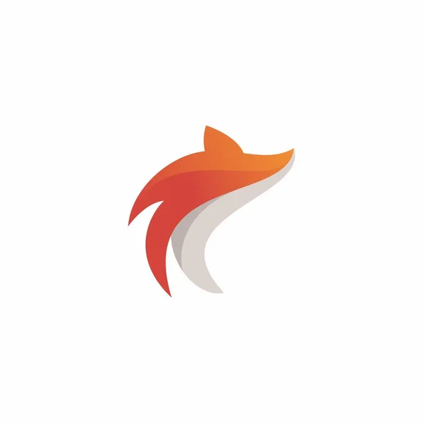 Fox Logo Vector Illustration Fox Abstract Animal Logo — Stock Vector