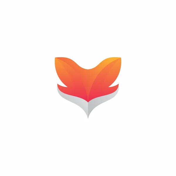 Fox Logo Abstract Simple Fox Design Illustration Fox — Stock Vector