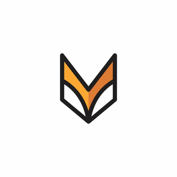 Fox Minimalistisk Logotyp Mall För Rävlogotyp Foxikon — Stock vektor