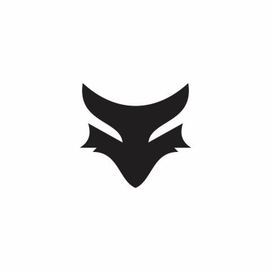 Fox Head Vektör İllüstrasyonu. Fox Logo Tasarımı. Kara Tilki