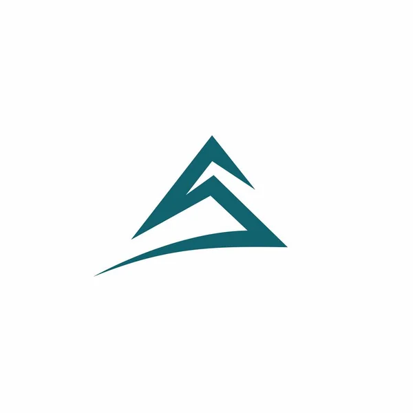 Mountain Logo Simple Modern Design — Stockový vektor