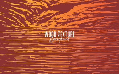 Old wood background vector. wood with orange color