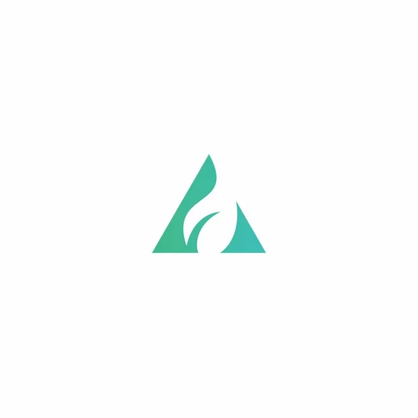 Letter Leaf Logo Design Organic Design — Stockový vektor