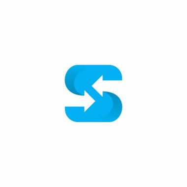S Arrow Logo Simple and Clean Design