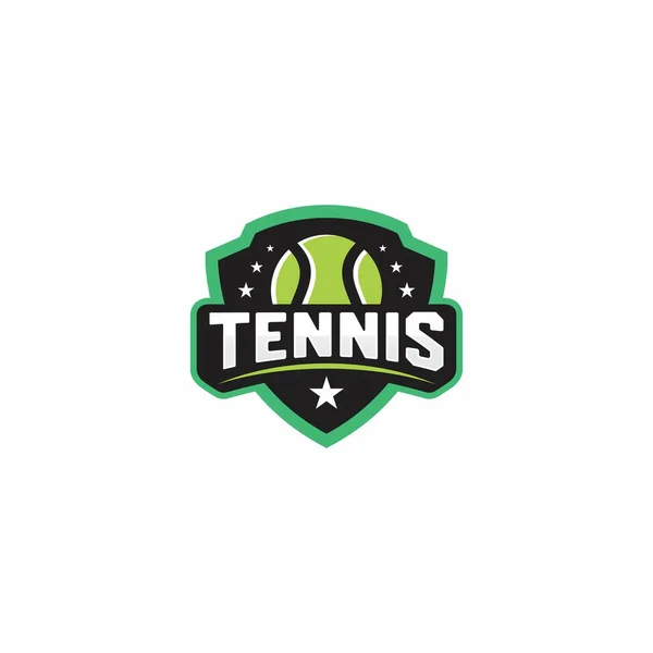 Λογότυπο Αθλητικού Τένις Αμερικάνικο Στυλ Διανυσματικό Λογότυπο Του Τένις Κλαμπ — Διανυσματικό Αρχείο