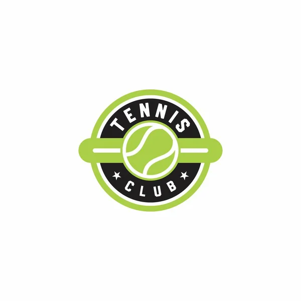 Σχεδιασμός Εικονίδιο Λογότυπο Τένις Σπορ Σήμα Πρότυπο Εικονογράφηση Διανύσματος — Διανυσματικό Αρχείο