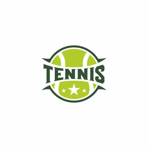 Σύγχρονο Επαγγελματικό Λογότυπο Τένις Μπάλα Σήμα Για Ομάδα Πρωτάθλημα Πρωτάθλημα — Διανυσματικό Αρχείο