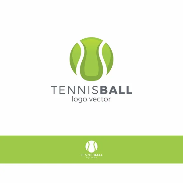 Λογότυπο Μπάλας Του Τένις Εικονογράφηση Διάνυσμα Εικονίδιο Μπάλας Λέσχη Τένις — Διανυσματικό Αρχείο