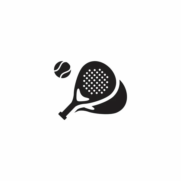 Λογότυπο Padle Tennis Λογότυπο Padle Club Ρακέτα Padle Και Διάνυσμα — Διανυσματικό Αρχείο