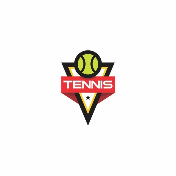 Λογότυπο Του Τένις Κλαμπ Λογότυπο Τένις Emblem Modern — Διανυσματικό Αρχείο