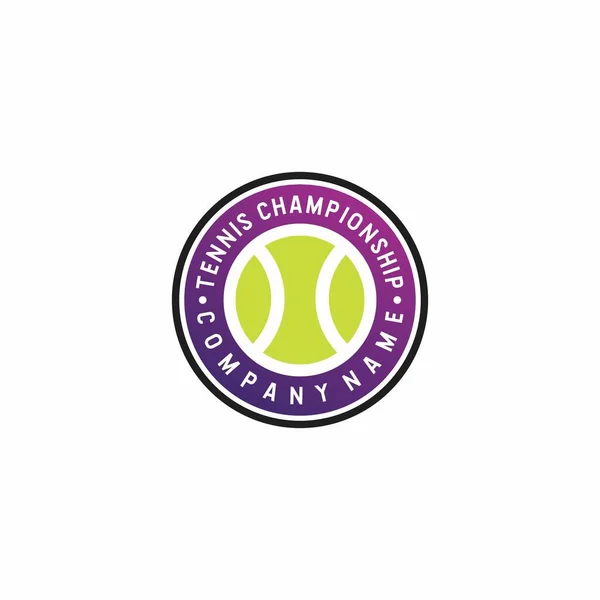 Σχεδιασμός Λογότυπου Μπάλας Του Τένις Λογότυπο Του Mascot Για Τον — Διανυσματικό Αρχείο
