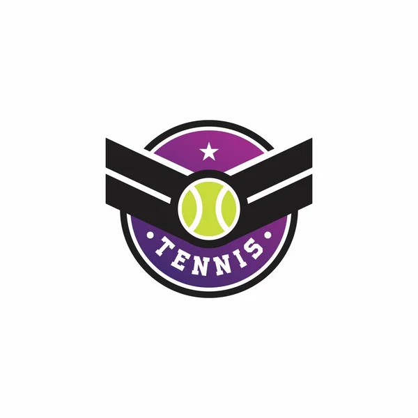 Tennis Army Club Σχεδιασμός Λογότυπο Διάνυσμα Εικονογράφηση — Διανυσματικό Αρχείο