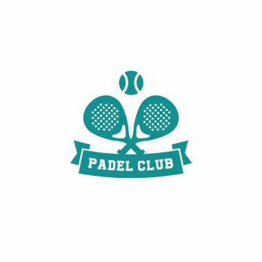 Padel Club Logo Vector. Tennis Club Logo Design