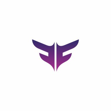 FF Fly Wing Logo Design. FF Initial