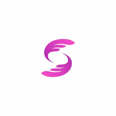 S Wing Logo design. Wing Icon Vector
