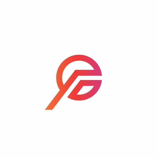 Logo Design Letter Pictogram Modern Design — Stockvector