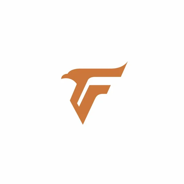 Eagle Logo Design Inicial Design Criativo Logotipo Falcon — Vetor de Stock