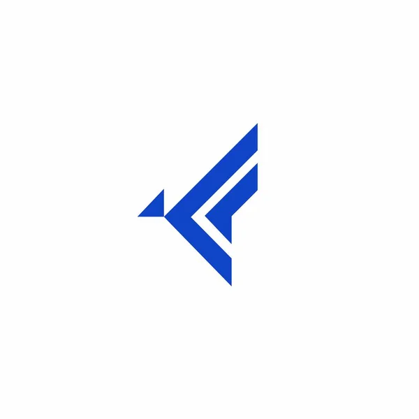 Buchstabe Bird Logo Falcon Logo Design Vogel Abstrakt — Stockvektor
