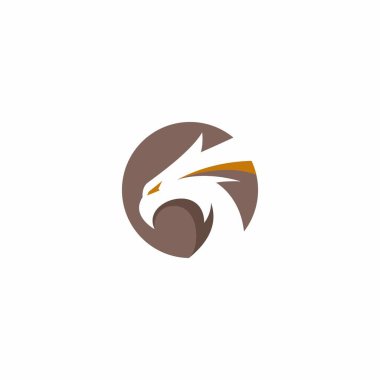 Kartal Logosu Tasarımı. Phoenix Logosu. Falcon Logo Vektör İllüstrasyonu