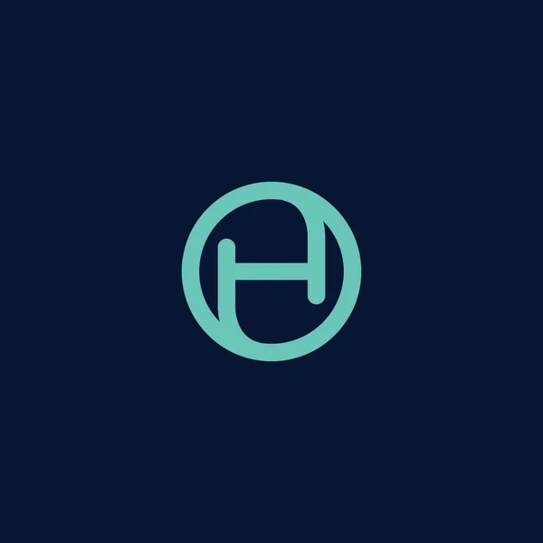 Buchstabe Line Logo Design Vektorillustration — Stockvektor