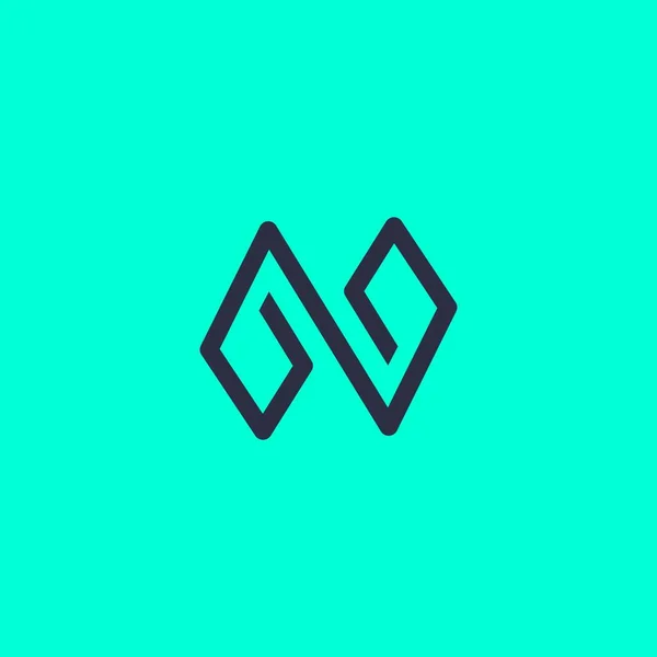 Hattı Logo Tasarımı Harf Simge Vektörü — Stok Vektör