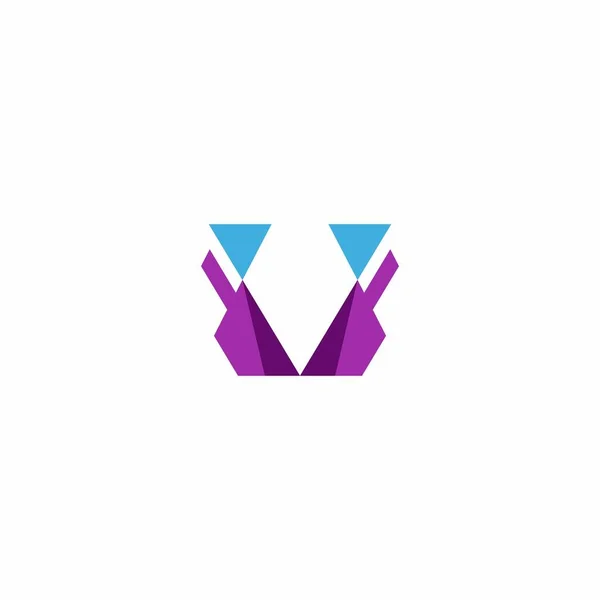 文字Vのロゴデザイン Vモダンロゴベクトル — ストックベクタ