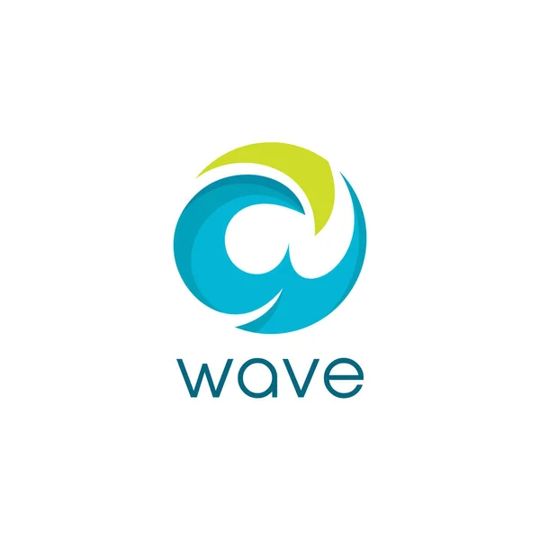 Logo Wave Astratto Tua Azienda — Vettoriale Stock