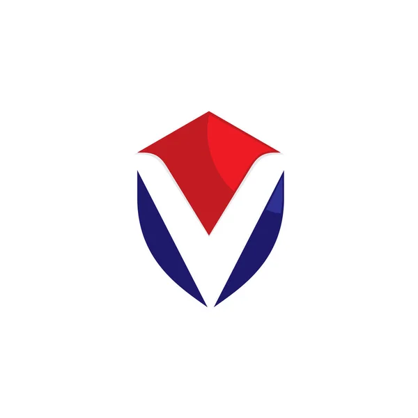 Vロゴのシンプルなシンボルこのロゴは会社とあなたの個人的なロゴに最適です — ストックベクタ