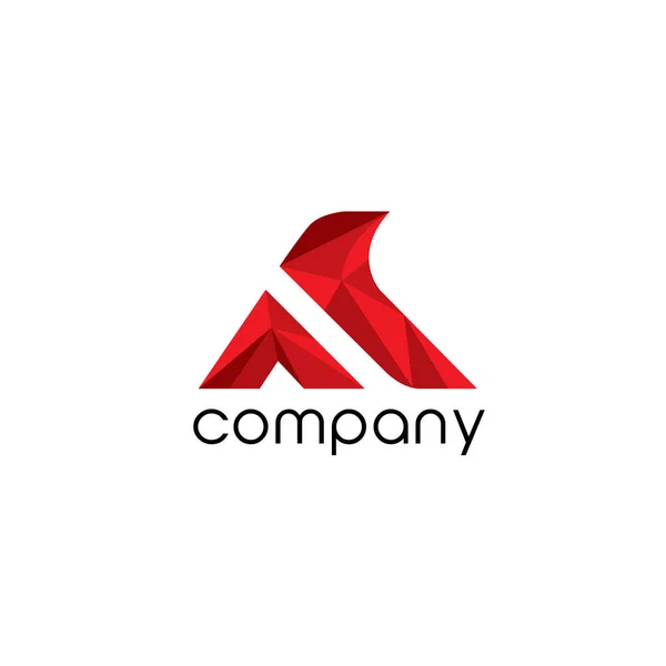 Carta Logo Abstract Carta Desenho Inicial —  Vetores de Stock
