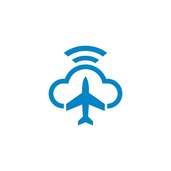 Logo Chmury Lotniczej Projekt Logo Chmury Lotniczej — Wektor stockowy
