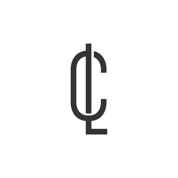 Lcロゴデザイン Clアイコンベクトルイラスト — ストックベクタ