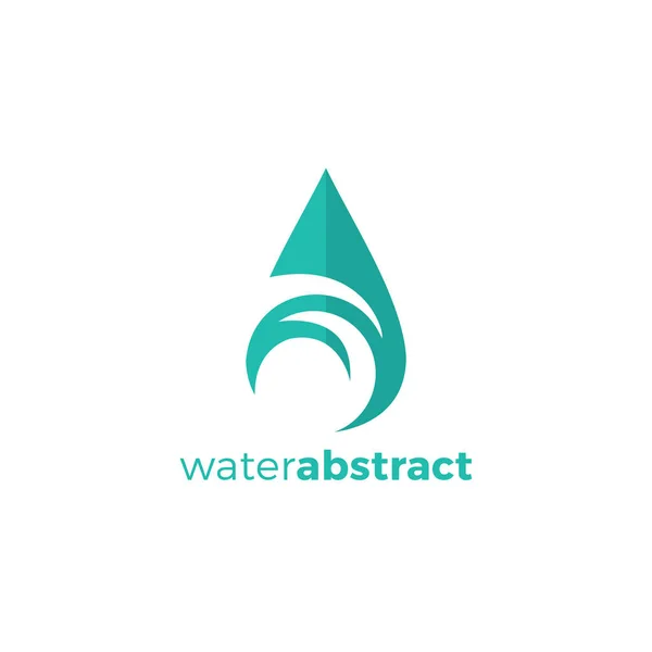 Water Abstract Logo Vector Water Icon Design — Stock Vector
