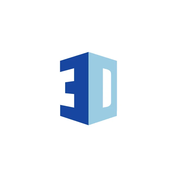 Logo Proste Projektowanie Listów Nowoczesny Design — Wektor stockowy