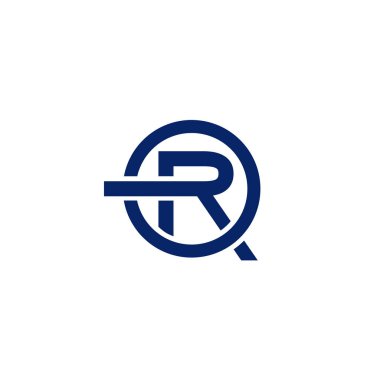 R logosu Simgesi Basit. R harfi logo vektörü