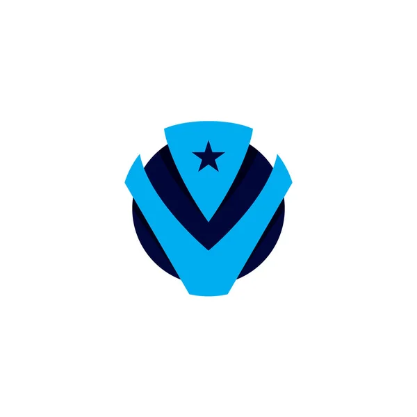 Logotipo Simples Carta Logotipo Moderno — Vetor de Stock