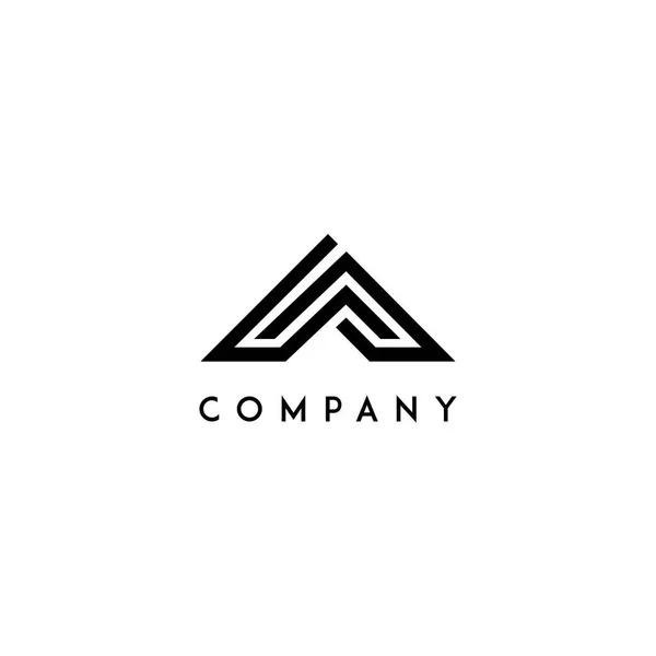 Carta Logotipo Simples Projeto Inicial Logotipo —  Vetores de Stock