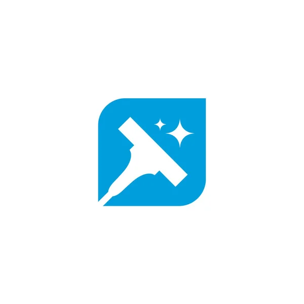 Schoonmaken Logo Vector Template Dit Logo Geschikt Voor Bedrijven — Stockvector