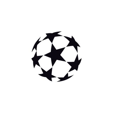 Top Yıldızı Logo Tasarımı. Futbol Topu Simgesi