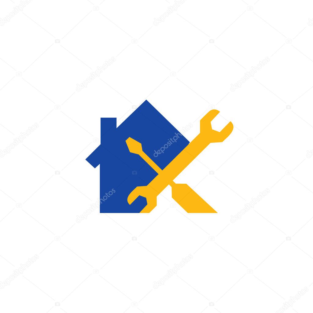 Home Service Logo symbol. Home Tool Logo Design