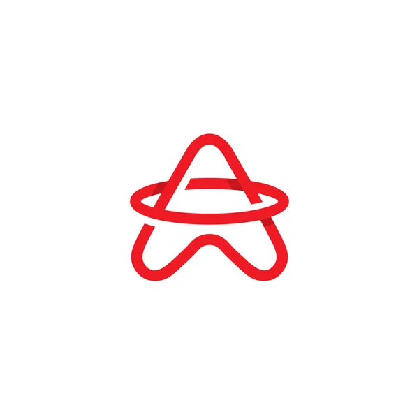 Λογότυπο Γραμμής Απλό Γράμμα Σχεδιασμός Λογότυπου — Διανυσματικό Αρχείο