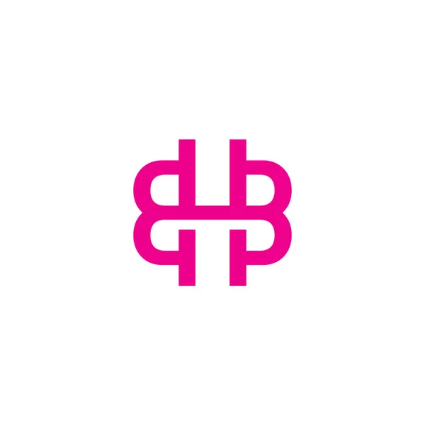 Bhbロゴ 文字BとBのロゴベクトル — ストックベクタ