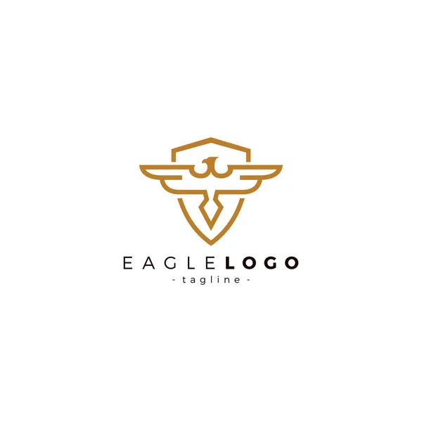 Eagle Logo Design Fågelvektor Illustration Fenix Logotypen — Stock vektor