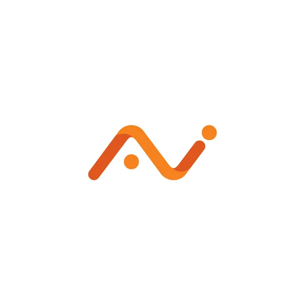 Avi Logo Symbolen Avi Typografie Logo — Stockvector
