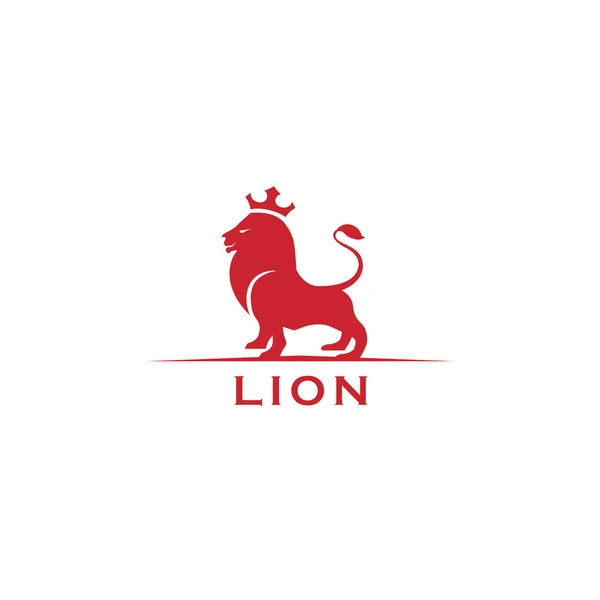 Lion Kids Logo Design Simples Limpo Para Você — Vetor de Stock