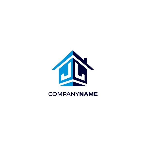 Home Logo Simple Lettre Icône Vecteur Maison — Image vectorielle